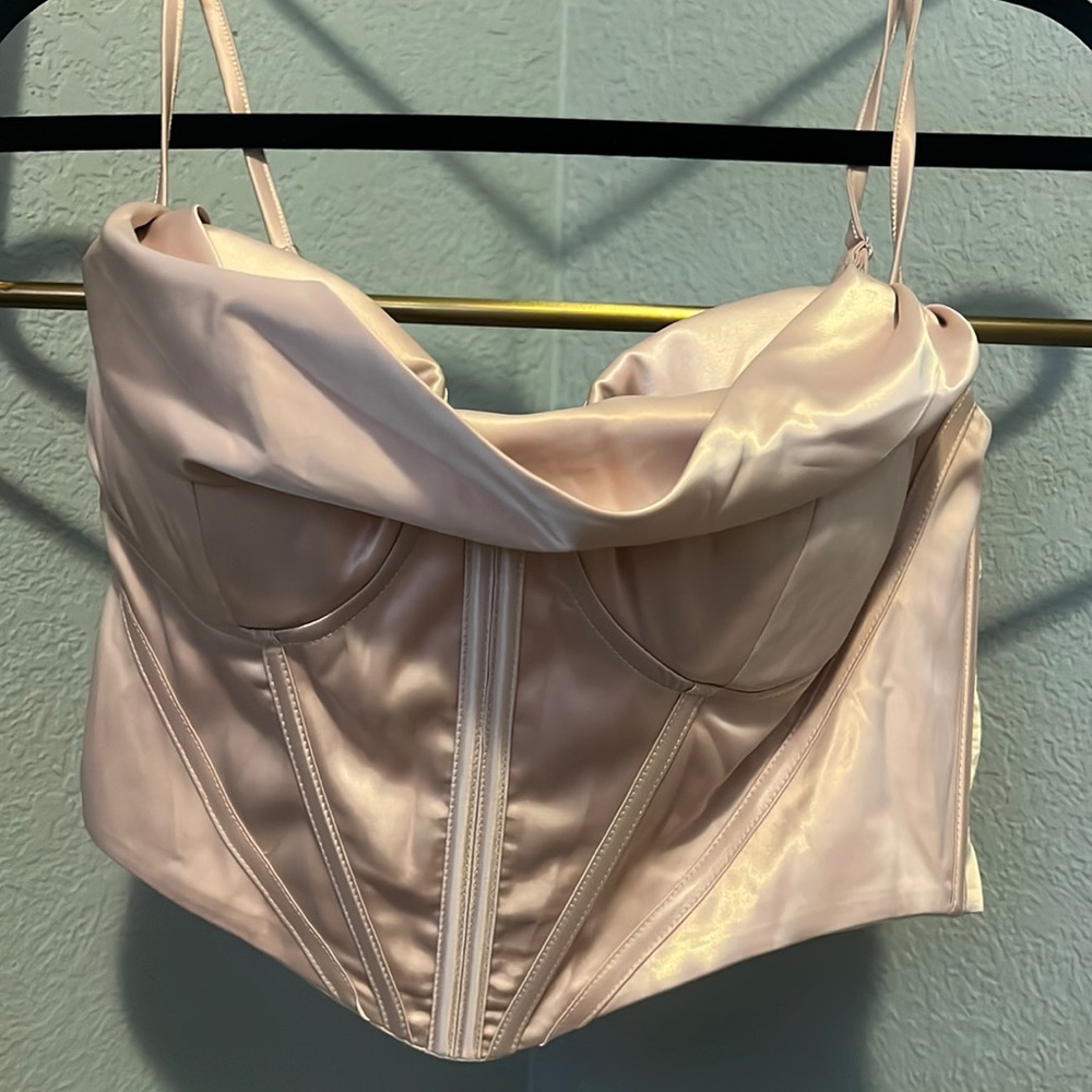 Light pink corset top